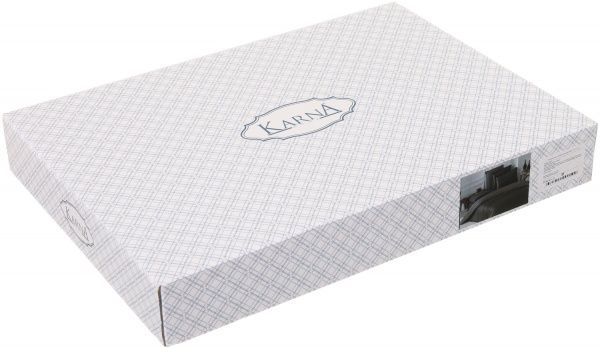 Комплект постельного белья Loft 1,5 темно-серый Karna 