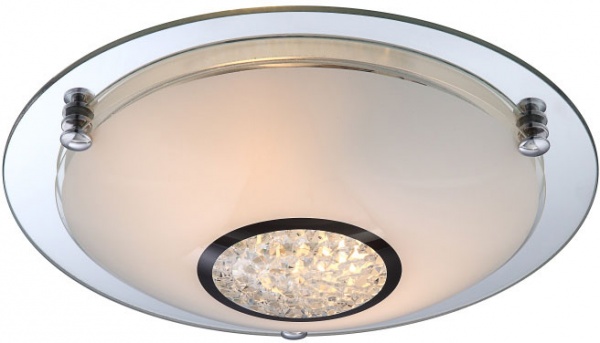 Світильник настінно-стельовий Globo Edera 2x60 Вт E27 хром 48339-2 