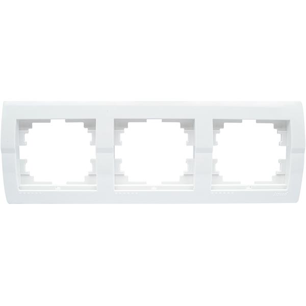 Рамка трехместная Lezard DERIY горизонтальная белый 702-0200-148