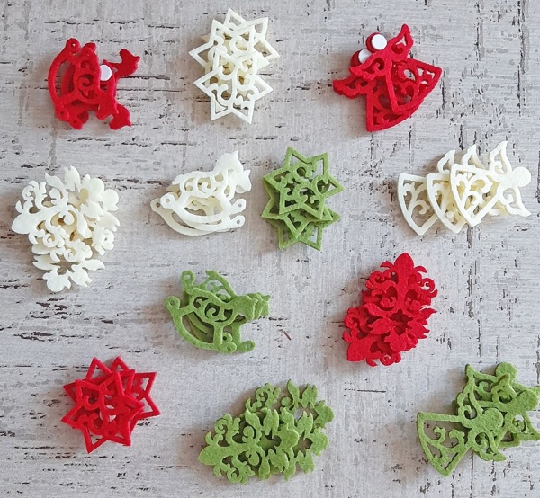 Набір новорічних декорацій Jumi 4 см 36 шт. F-381124 