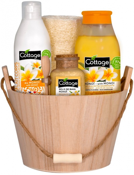 Набір подарунковий для жінок Cottage Monoi Oil у кошику