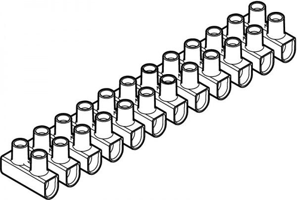 Колодка клеммная делимая OBO Bettermann Клемник 12 пол. OBO Bettermann, 450В, 57А, 10мм белый 2056372 