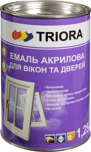 Эмаль Triora для окон и дверей 1 л
