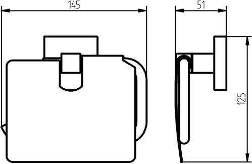 Держатель для туалетной бумаги Haceka Mezzo 403013