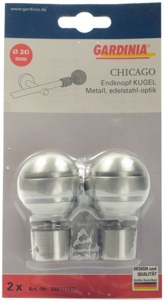 Наконечник Kugel Gardinia Chicago набірний d20 мм сталь 