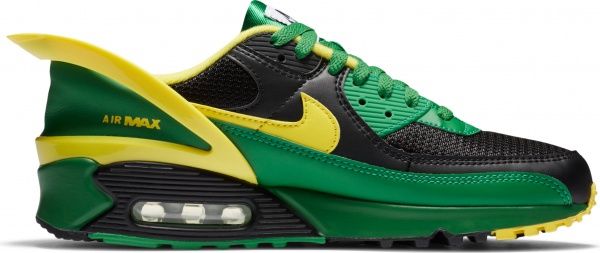Кроссовки Nike Air Max 90 FlyEase CZ4270-001 р.US 9 черно-зеленый