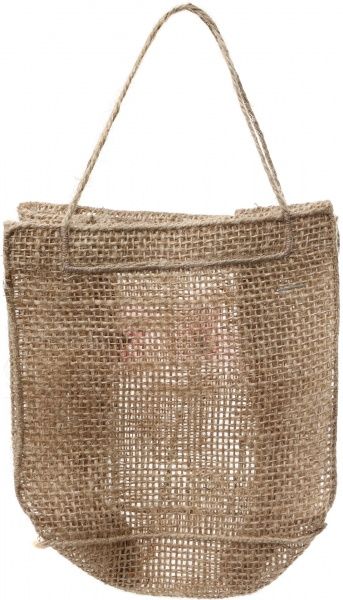 Сумка подарочная из мешковины Маки 13х7х13 см