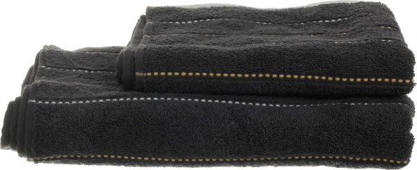 Рушник махровий Aya Tabby 70x140 см графіт La Nuit 