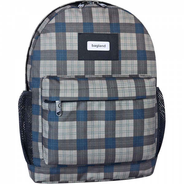 Рюкзак молодежный Bagland Клетка коричневый 17 л 533664 (суб.1405)
