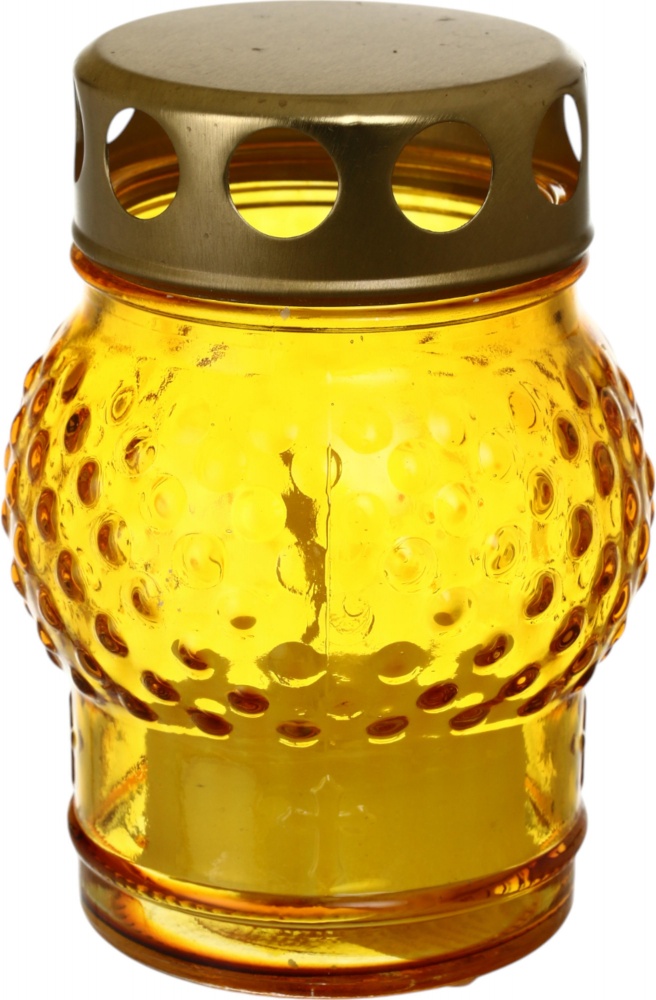 Лампада скляна кольорова в асортименті 10х8 см