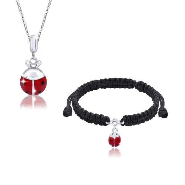 Кулон UMa&UMi Божья коровка красная