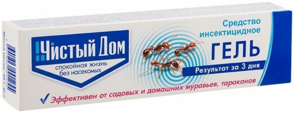 Гель Чистый дом від садових і домашніх мурах і тарганів
