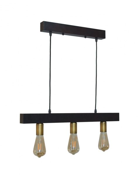 Підвіс Геотон Крона А084-3 3x60 Вт E27 венге 48733 