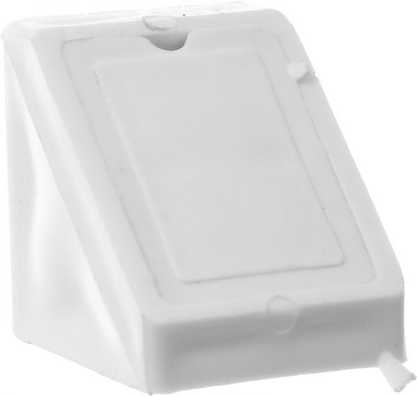 Кутник монтажний 01 одинарний білий 10 шт