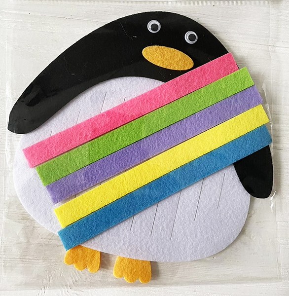 Набір Діамантові ручки з фетру Пінгвін 19,5x20,5 см 120684