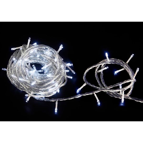 Гирлянда линейная LED 100 ламп 10 м белая