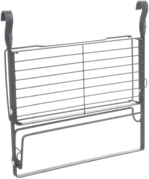 Полка Flamberg для полотенец и специй на рейлинг черный