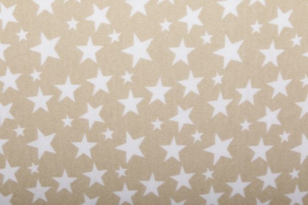 Набор наволочек Звезды 70x50 см бежевый с принтом Homeline 