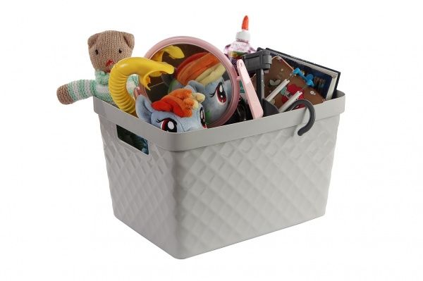 Ящик для зберігання Heidrun 7084 Diamond 17,5 л сірий 230x360x270 мм