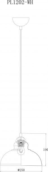 Підвіс Accento lighting FANTASY 1x60 Вт E27 білий 