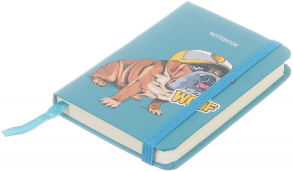 Книга для записей Бульдог в кепке А7 96 листов