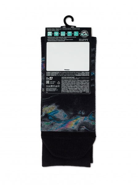 Шкарпетки чоловічі DiWaRi 51720378 HAPPY 20С-202СП р.25 чорний