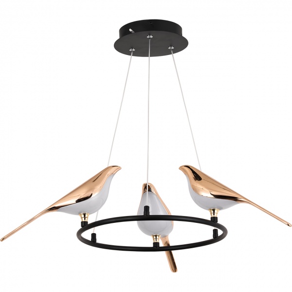 Світильник світлодіодний Hopfen з пультом ДУ 24 Вт золото/чорний 3000-6000 К BIRD 3D-BG 24W 