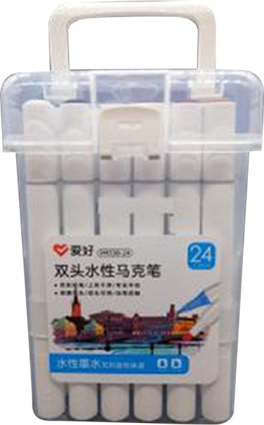 Набір двосторонніх скетч маркерів 24 кольори AH-PM538-24 