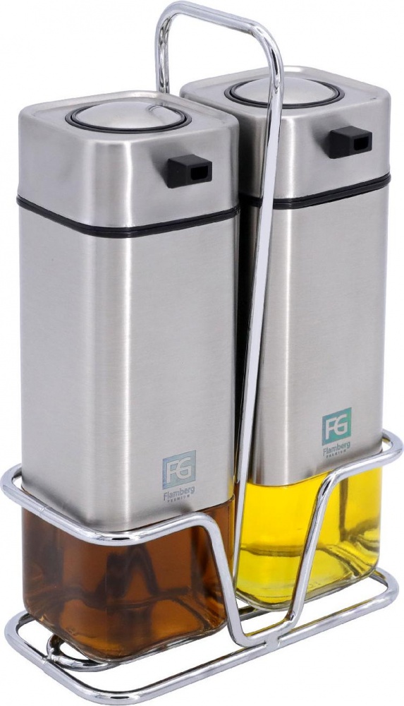 Набор для масла и уксуса Flamberg Premium на подставке Sprinkle 220 мл