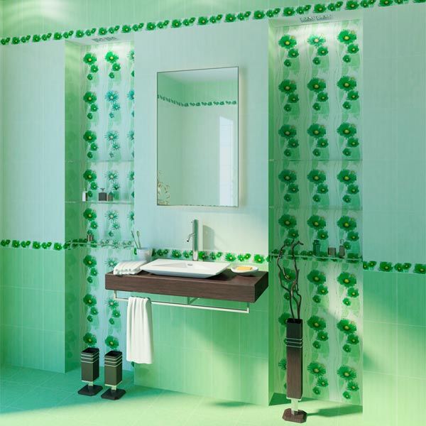 Плитка Golden Tile Маргарита темно-зелений Б84063 200х300 мм 2 гатунок