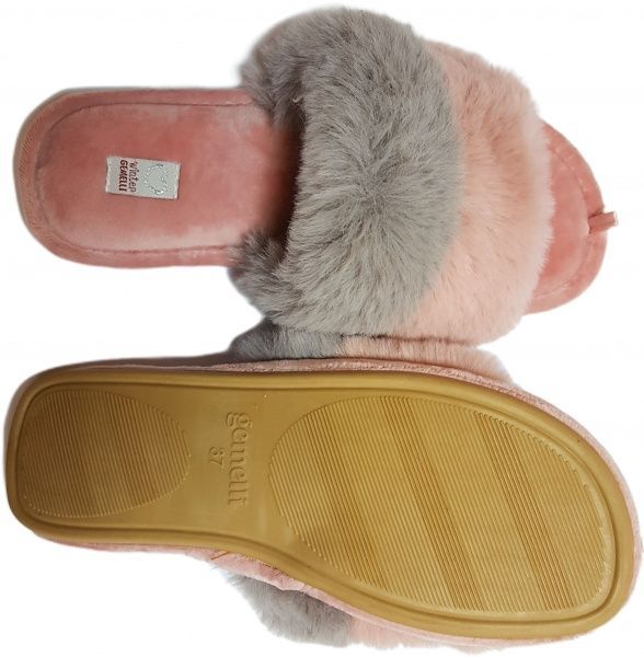 Тапки домашние Gemelli Версаль р. 36 серый/розовый 