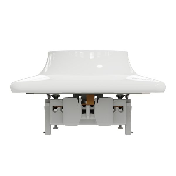 Розетка силовая двойная с заземлением Schneider Electric Sedna Design со шторками без крышки белый SDD311221