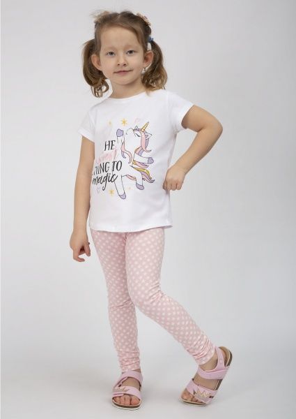 Лосини для дівчаток Luna Kids Stars №0028/16053 р.98-104 рожевий 