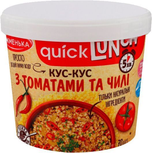 Кускус ТМ Жменька з томатами та чилі 70 г (4820152182401) 