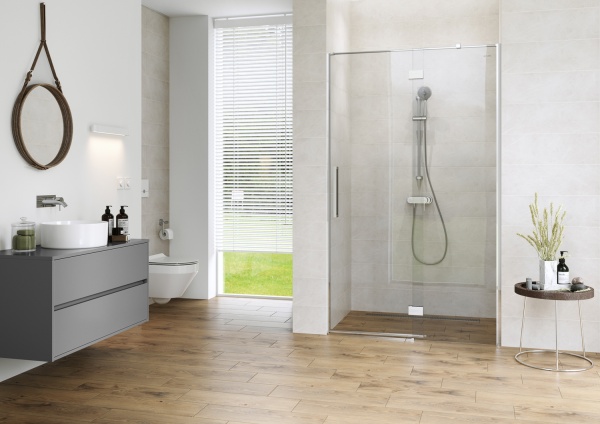 Душевые двери Cersanit Crea R 90x200 см S159-006 прозрачное стекло 