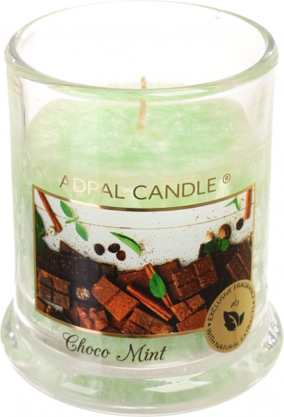 Свеча ароматическая Pako-If Шоколад и мята 10х7,6 см (А-197) 