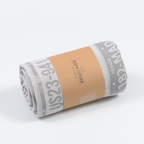 Покривало Номерні знаки 145x210 см Текстиль-Контакт сірий 