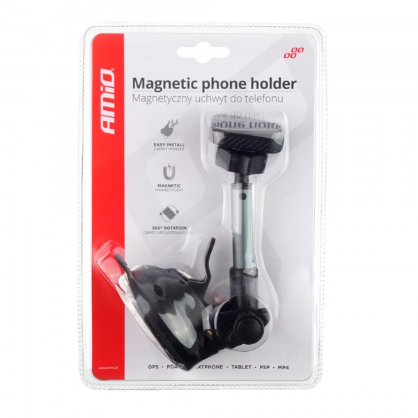 Тримач для мобільного телефона (02185) AMiO HOLD-14 чорний