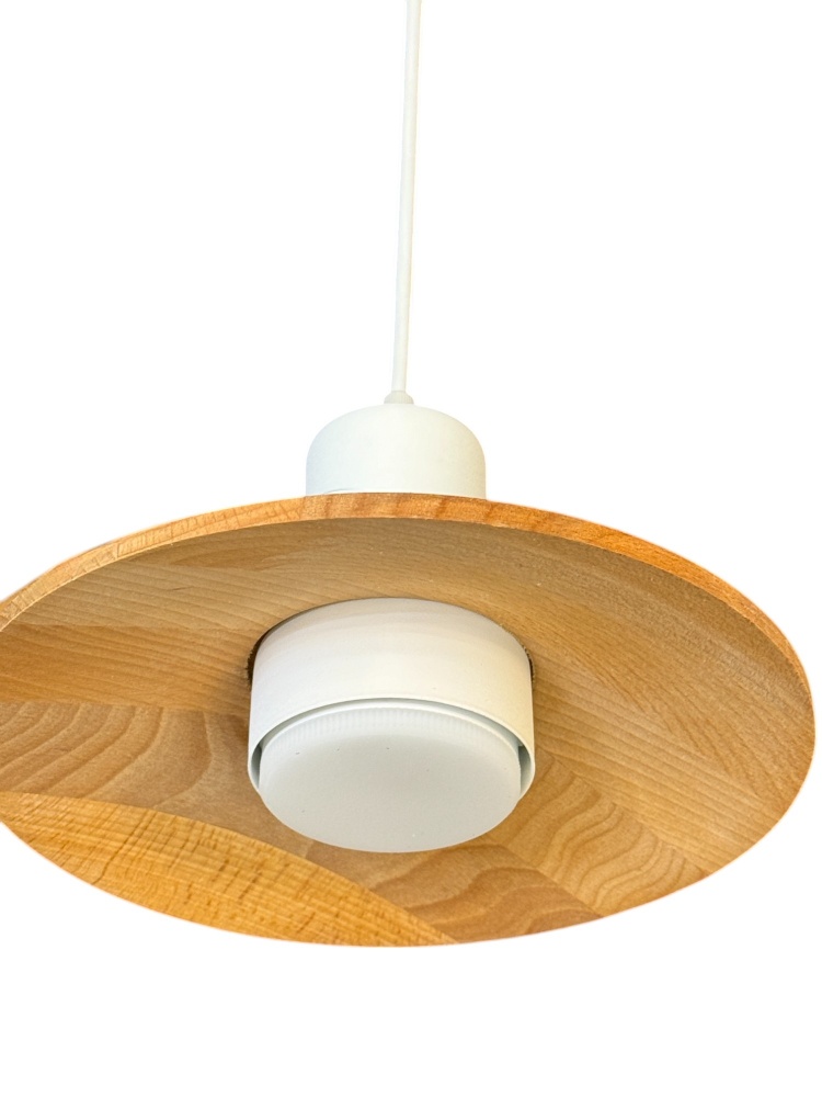 Світильник підвісний Светкомплект Hat 1xGX53 білий/дерево