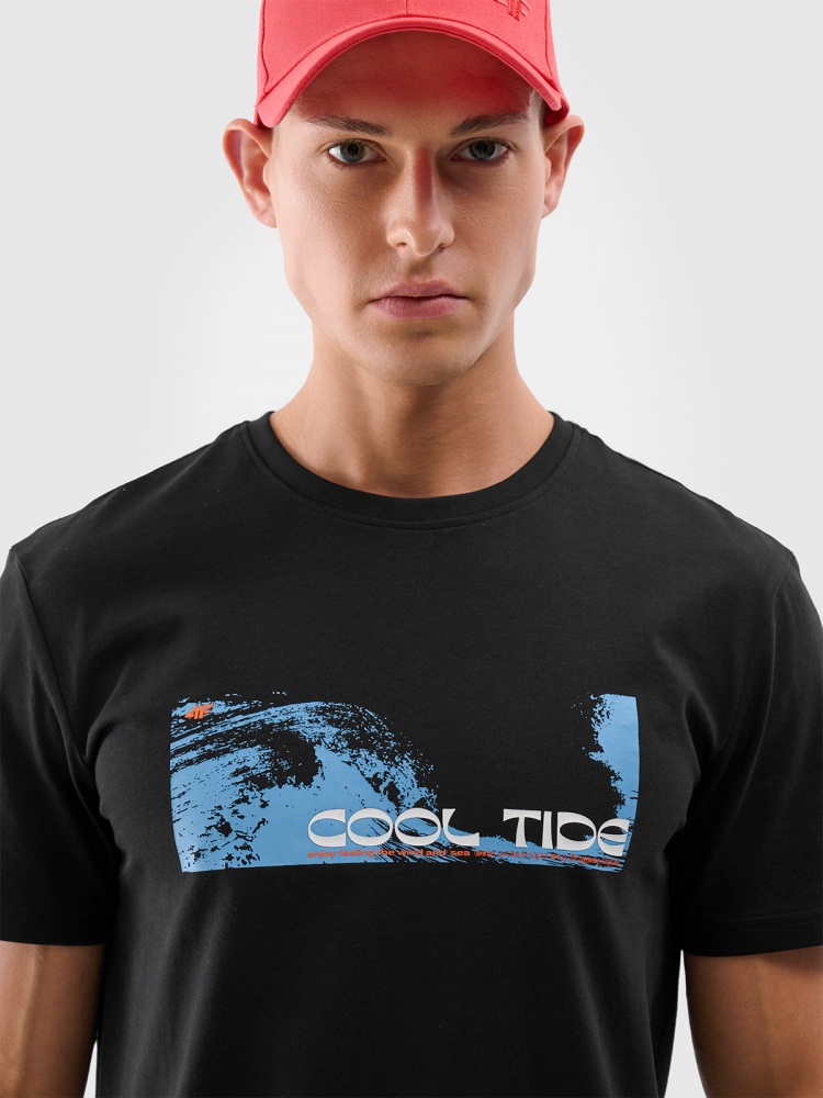 Футболка 4F 4FWSS25TTSHM2030-20S р.M чорний