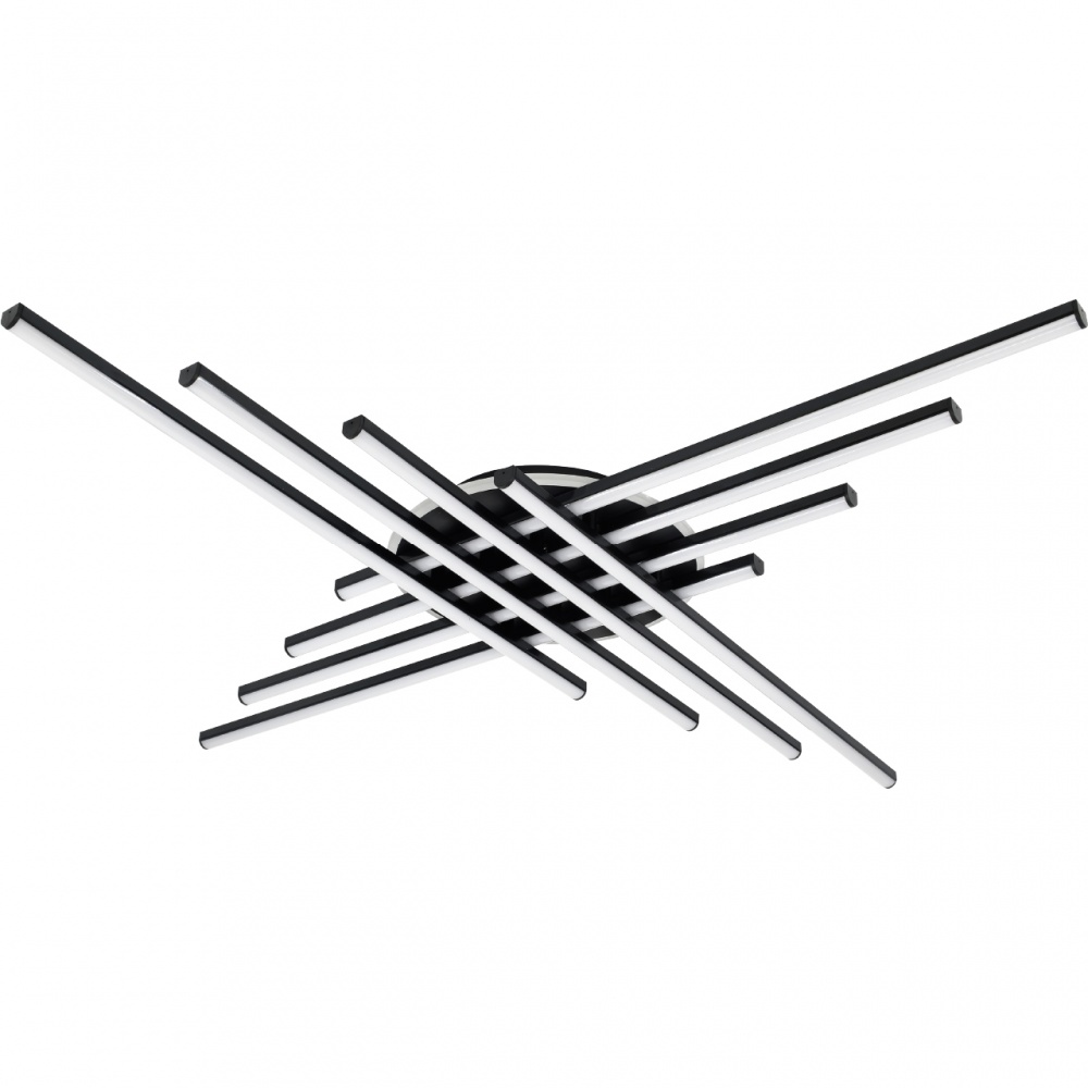 Люстра стельова NEW ARTIER STEUART 8-1-SL-BK 150 Вт чорний