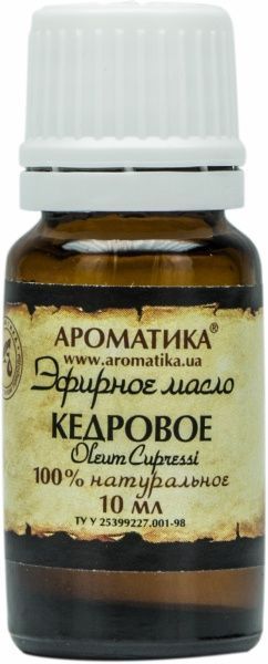 Эфирное масло Ароматика Кедрова 10 мл 
