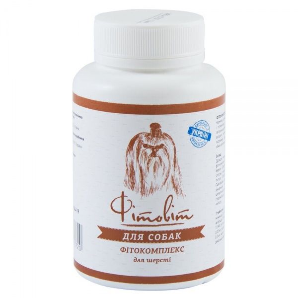 Добавка витаминная ProVET Фитовит фитокомплекс для шерсти для собак 100 табл.