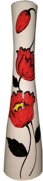 Ваза керамическая бежевая IK-10 37 см