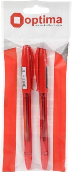 Набор масляных ручек Optima Oil Pro 2 шт. красные 