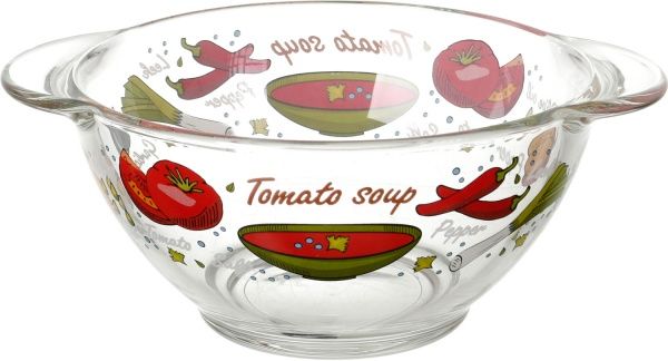 Бульйонниця з ручками Смачний супчик 560 мл Luminarc