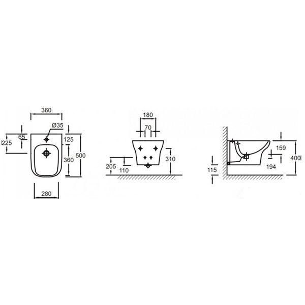 Биде Jacob Delafon VOX EME0002-00