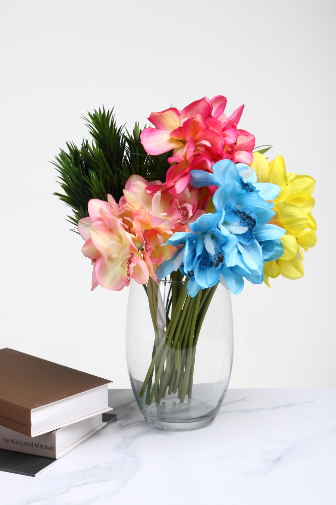 Ваза стеклянная Tyra Trend Glass 19 см прозрачная