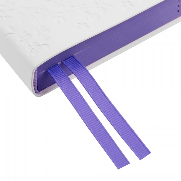 Щоденник датований Saga білий 352 стор. Leo Planner Unique A6 2024