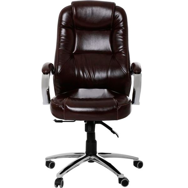 Кресло AMF Мустанг Anyfix Хром Мадрас ДК Браун